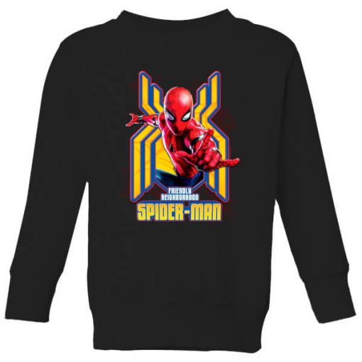 Spider Man Far From Home Friendly Neighborhood Spider-Man Kids' Sweatshirt - Black - 11-12 ans - Noir chez Zavvi FR image 5059479292992