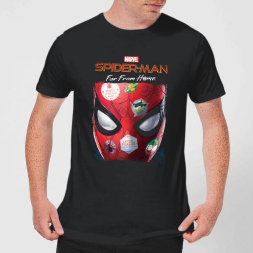 Spider-Man Far From Home Stickers Mask Men's T-Shirt - Black - XXL - Noir chez Zavvi FR image 5059479293241