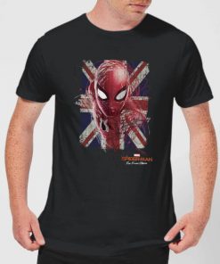 Spider-Man Far From Home British Flag Men's T-Shirt - Black - XXL - Noir chez Zavvi FR image 5056307348081