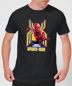 Spider Man Far From Home Friendly Neighborhood Spider-Man Men's T-Shirt - Black - XXL - Noir chez Zavvi FR image 5056307348241