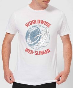 Spider-Man Far From Home Worldwide Web Slinger Men's T-Shirt - White - XXL - Blanc chez Zavvi FR image 5059479293487