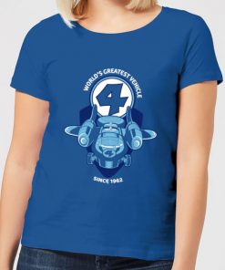 Marvel Fantastic Four Fantasticar Women's T-Shirt - Royal Blue - XXL - Royal Blue chez Zavvi FR image 5059479354041